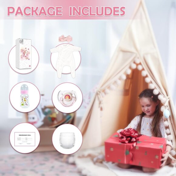 🆕20Inch Realistic Baby Mila With Weighted Cloth Body Toddler Girl Reborn Baby - Picture 9 of 12